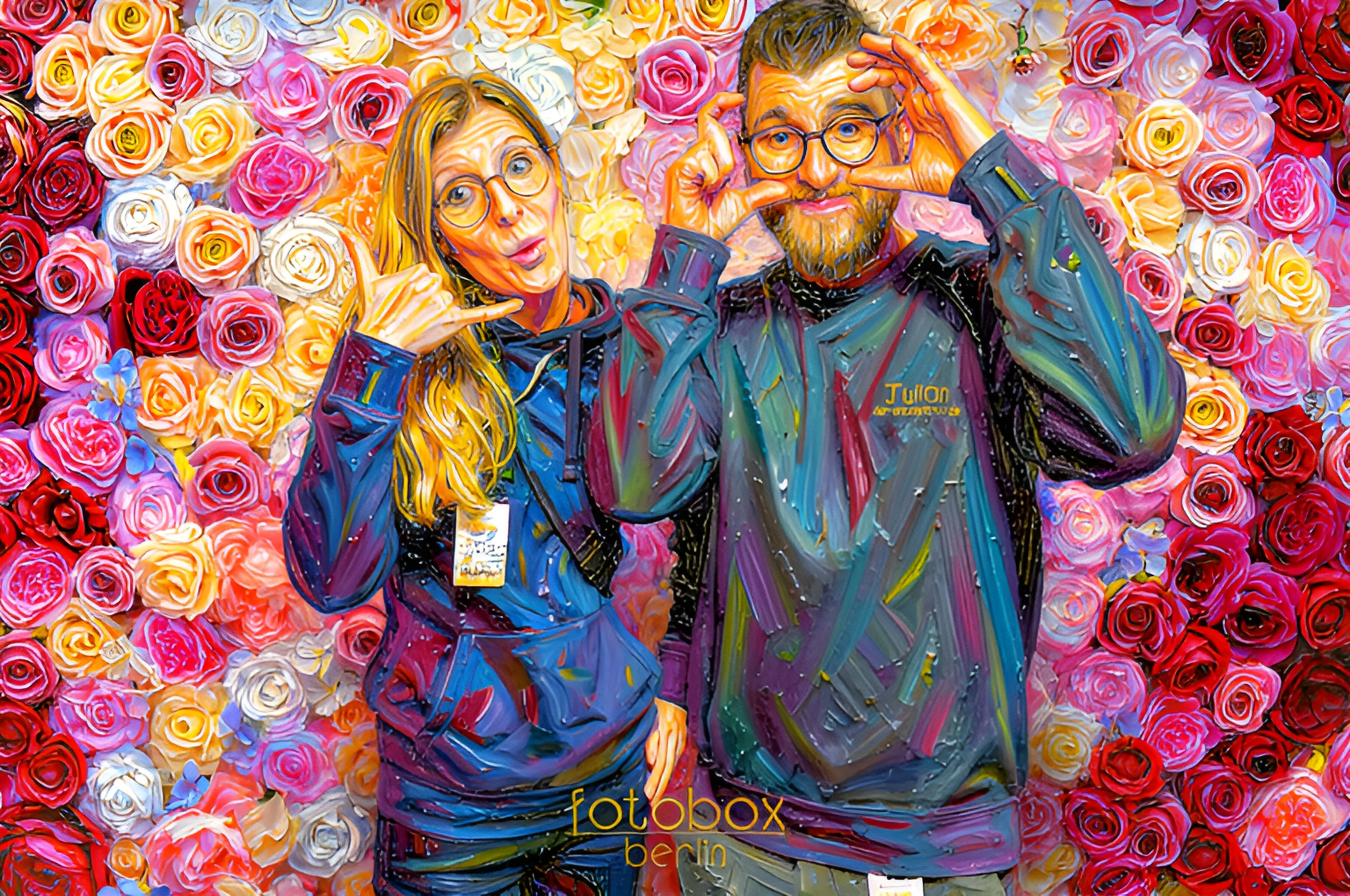 Photo Booth Berlin AI Oil Painting Style Transformation Trade Fair