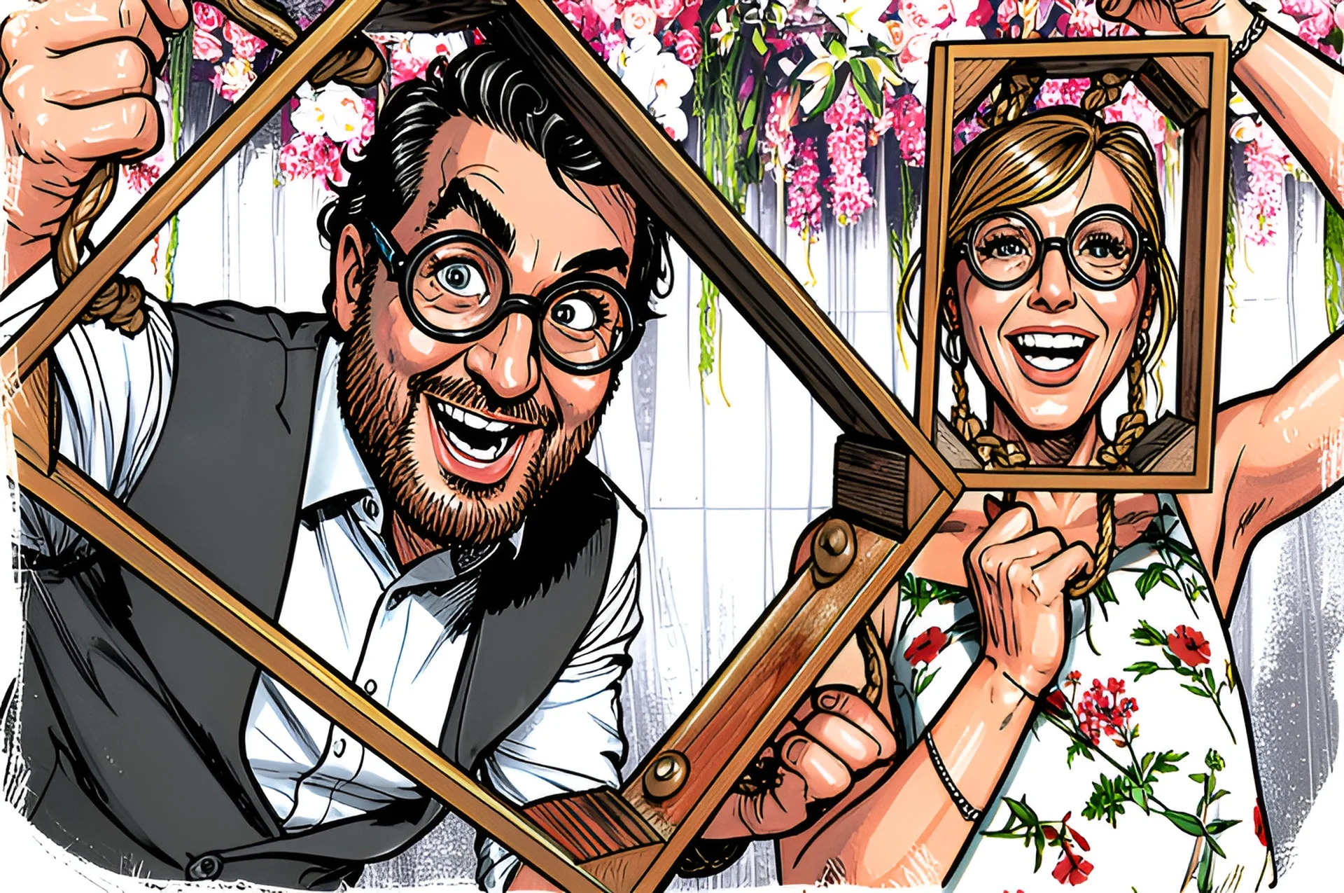 fotobox berlin KI-Transformation Karikatur