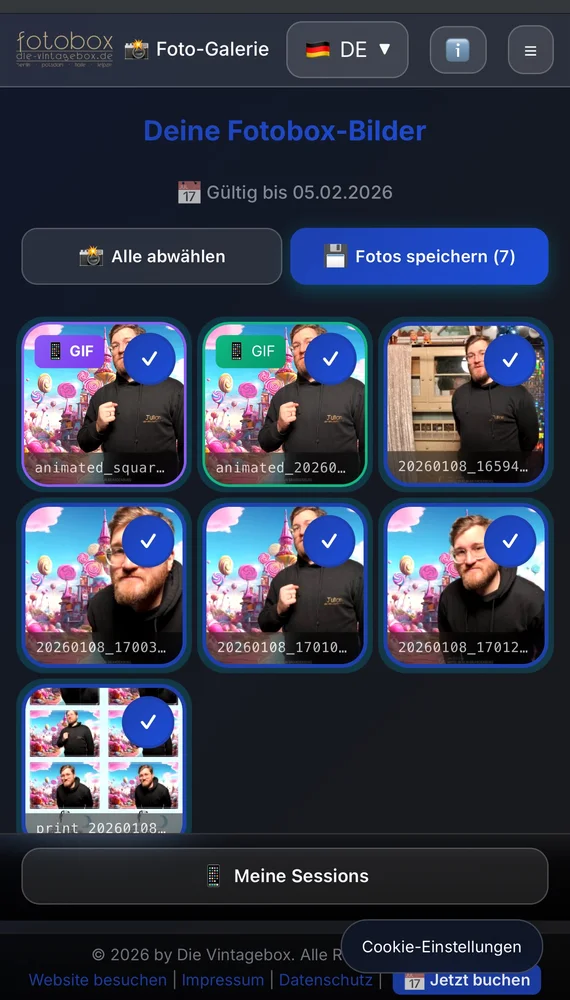 Session-Galerie 2.0 Relaunch fotobox berlin